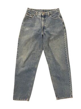VTG 90s Brittania Jeans Womens 12 Tall High Waist Mom Tapered Blue Denim 31x32